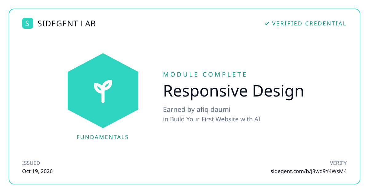 Responsive Design badge