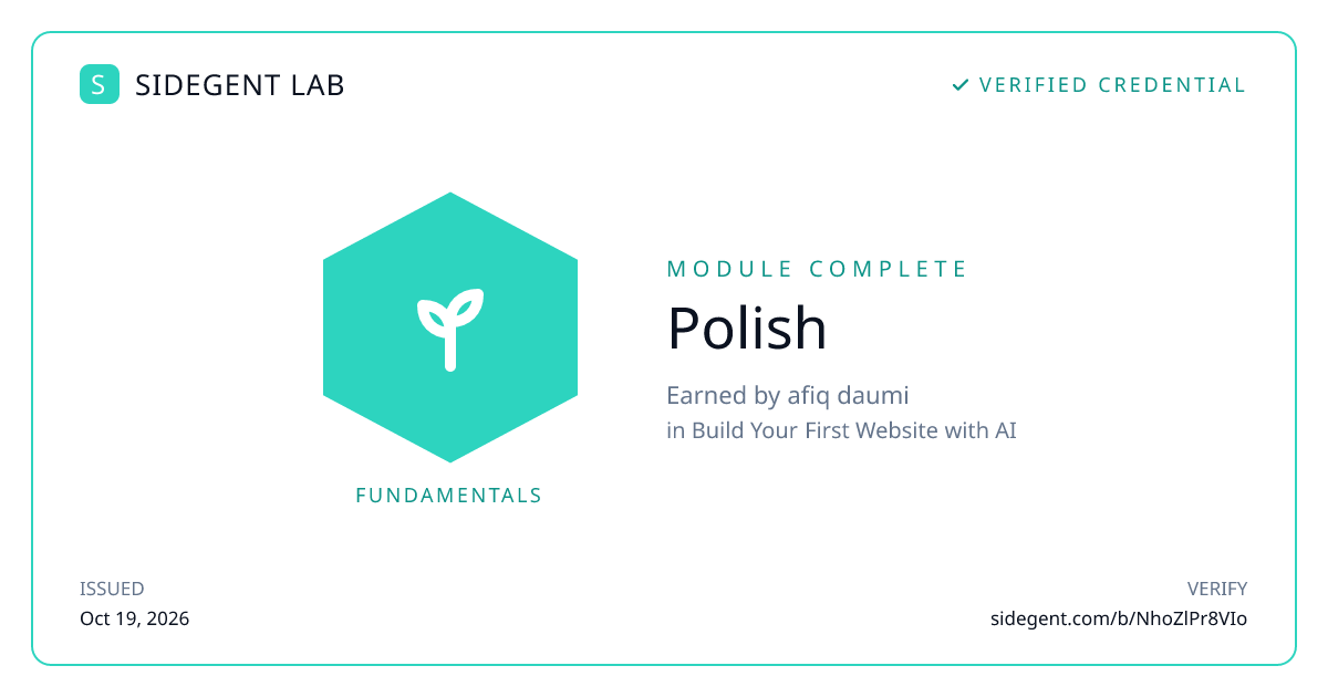 Polish badge